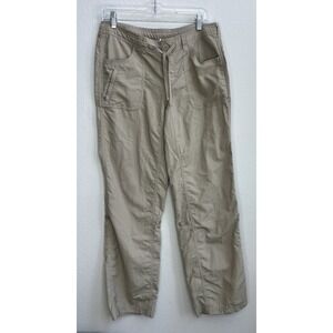 The North Face Pants Womens‎ 8 Beige Drawstring Convertible Cargo Outdoor Hiking